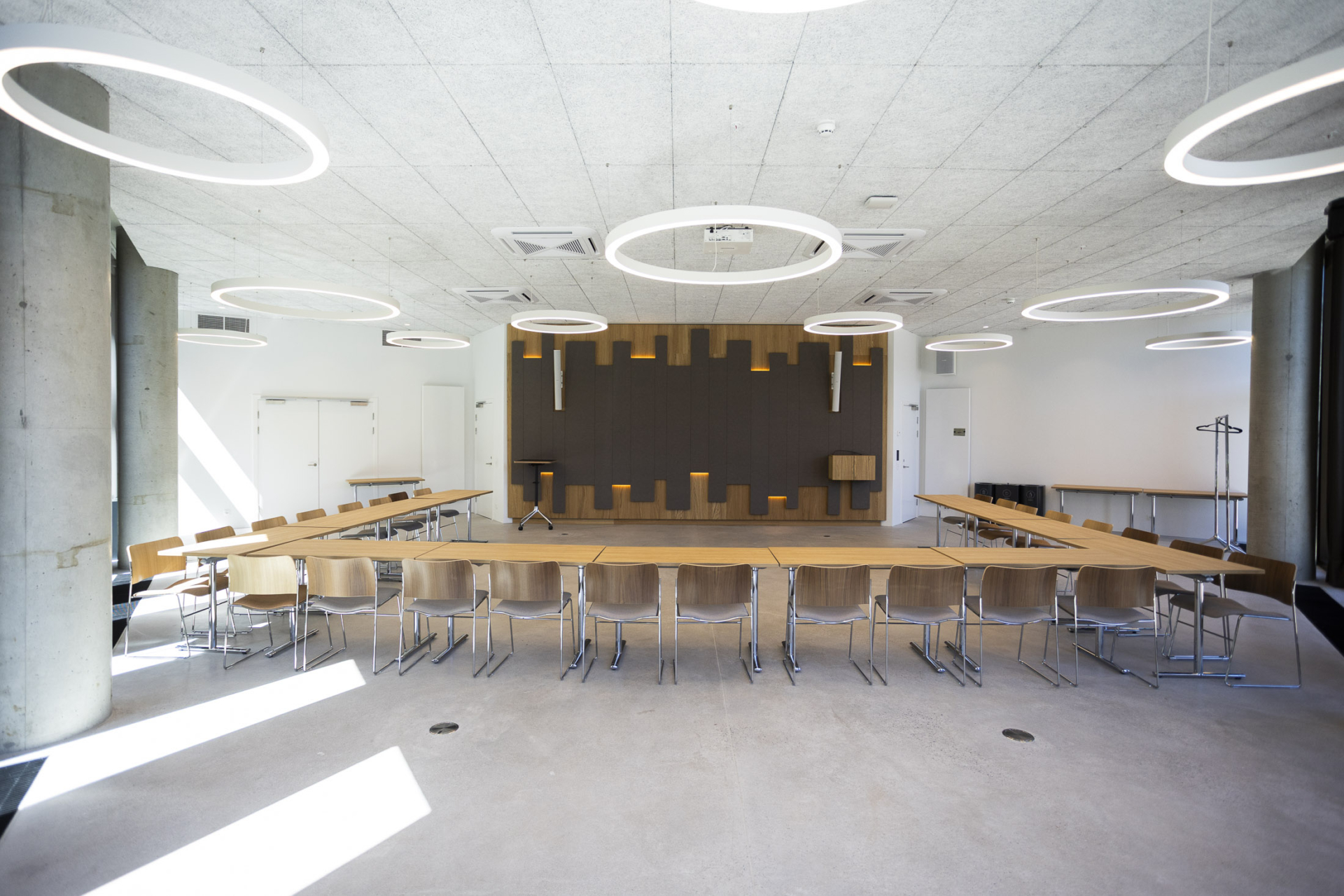 Auditorium i kontorejendommen 21Ø i København